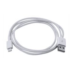 Spire Lightning Cable, Data/Charge, USB 2.0, White, Not Apple Certified - Baztex Apple Lightning