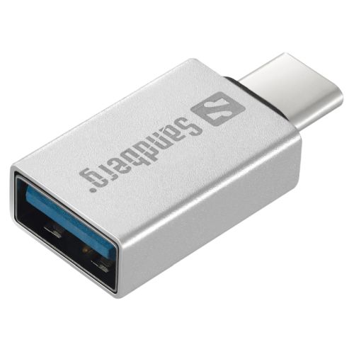 Sandberg USB Type-C to USB 3.0 Dongle, Aluminium, 5 Year Warranty - Baztex USB