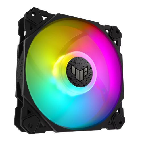Asus TUF Gaming TF120 ARGB 12cm PWM Case Fan, Fluid Dynamic Bearing, Double-layer LED Array, Up to 1900 RPM - Baztex Cooling