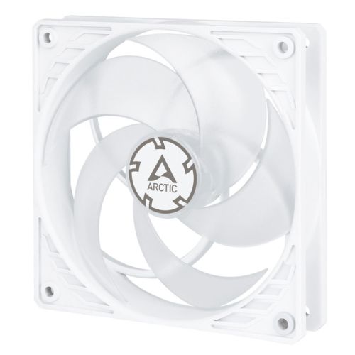 Arctic P12 12cm Pressure Optimised PWM PST Case Fan, Fluid Dynamic, 200-1800 RPM White & Transparent - Baztex Cooling