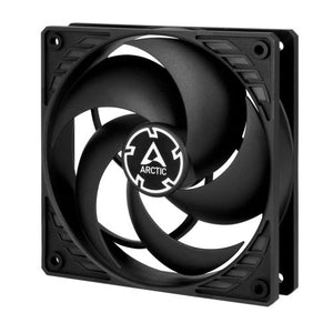 Arctic P12 Silent Pressure Optimised 12cm Case Fan, Black, Fluid Dynamic - Baztex Cooling
