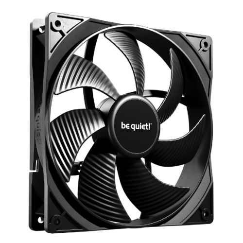 Be Quiet! BL107 Pure Wings 3 14cm Case Fan, Rifle Bearing, Black, 1200 RPM, Ultra Quiet - Baztex Cooling