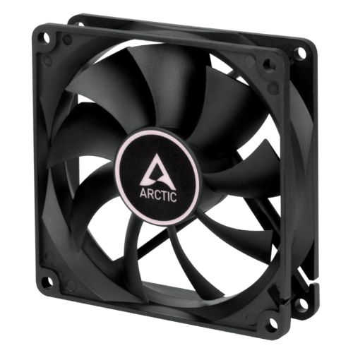 Arctic F9 9.2cm PWM PST Case Fan for Continuous Operation, Black, Dual Ball Bearing, 150-1800 RPM - Baztex Cooling