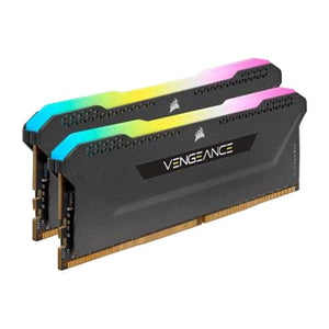 Corsair Vengeance RGB Pro SL 16GB Kit (2 x 8GB), DDR4, 3200MHz (PC4-25600), CL16, XMP 2.0, Black - Baztex Memory - Desktop
