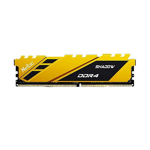 Netac Shadow Yellow, 16GB, DDR4, 3200MHz (PC4-25600), CL16, DIMM Memory - Baztex Memory - Desktop