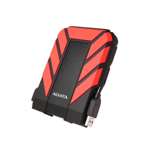 ADATA 1TB HD710 Pro Rugged External Hard Drive, 2.5", USB 3.1, IP68 Water/Dust Proof, Shock Proof, Red - Baztex External Hard Drives