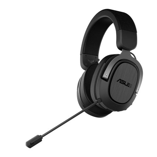 Asus Gaming H3 Wireless Gaming Headset, USB-C (USB-A Adapter), Boom Mic, Surround Sound, Deep Bass, Fast-cooling Ear Cushions, Gun Metal - Baztex Headsets/Speakerphones