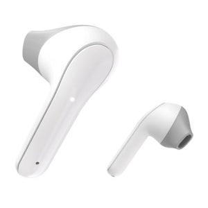Hama Freedom Light Bluetooth Earbuds with Microphone, Touch Control, Voice Control, Charging/Carry Case Included, White - Baztex Headsets