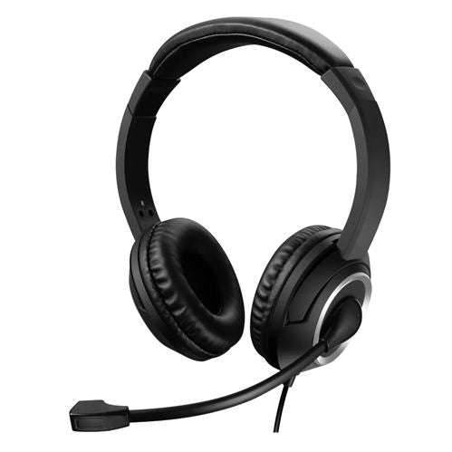 Sandberg (126-16) Chat Headset with Boom Mic, USB, 40mm Drivers, In-Line Controls, 5 Year Warranty - Baztex Headsets