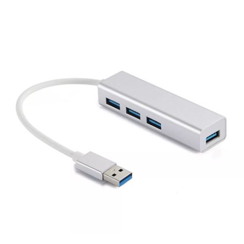 Sandberg External 4-Port USB 3.0 Pocket Hub, 4x USB 3.0, Aluminium, USB Powered, 5 Year Warranty - Baztex USB Hubs