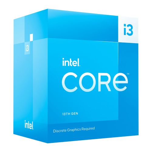 Intel Core i3-13100F CPU, 1700, 3.4 GHz (4.5 Turbo), Quad Core, 60W (89W Turbo), 10nm, 12MB Cache, Raptor Lake, No Graphics - Baztex Processors