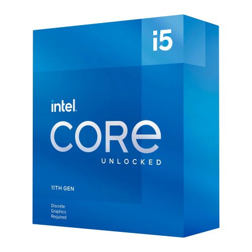 Intel Core i5-11600KF CPU, 1200, 3.9 GHz (4.9 Turbo), 6-Core, 125W, 14nm, 12MB Cache, Overclockable, Rocket Lake, No Graphics, NO HEATSINK/FAN - Baztex Processors