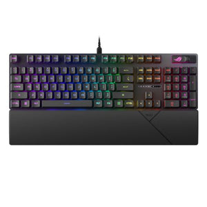 Asus ROG STRIX SCOPE II RX Red Mechanical RGB Gaming Keyboard, ROG RX Red Switches, IP57, Sound Dampening, PBT Keycaps, Intuitive Controls - Baztex Keyboards