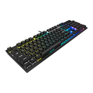 Corsair K60 RGB PRO Low Profile RGB Mechanical Gaming Keyboard, Cherry MX Speed Switches, Brushed Aluminium - Baztex Keyboards