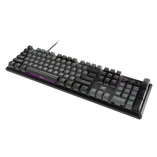 Corsair K70 CORE RGB Mechanical Gaming Keyboard, USB, Red Linear Switches, Sound Dampening, Rotary Dial, Grey Keycaps - Baztex Keyboards
