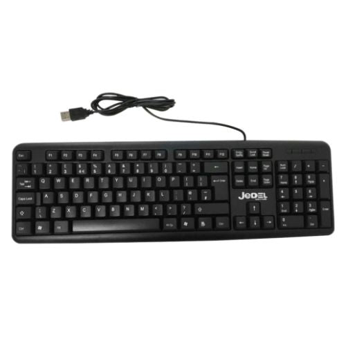 Jedel K11 Wired Keyboard, USB, Low Profile, Spill Resistant, Quiet Keys - Baztex Keyboards