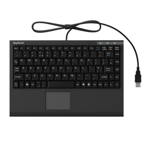 Keysonic ACK-540U+ Wired Mini Keyboard, USB, Built-in Touchpad, UK Layout - Baztex Keyboards
