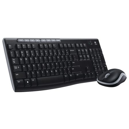 Logitech MK270 Wireless Keyboard and Mouse Desktop Kit, USB, Spill Resistant - Baztex Keyboard & Mouse Kits