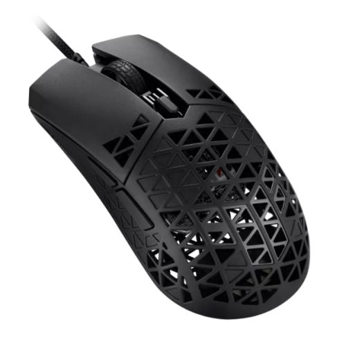Asus TUF Gaming M4 Air Lightweight Gaming Mouse, 16000 DPI, 6 Programmable Buttons, IPX6, Antibacterial Guard, Pure PTFE feet - Baztex Mice