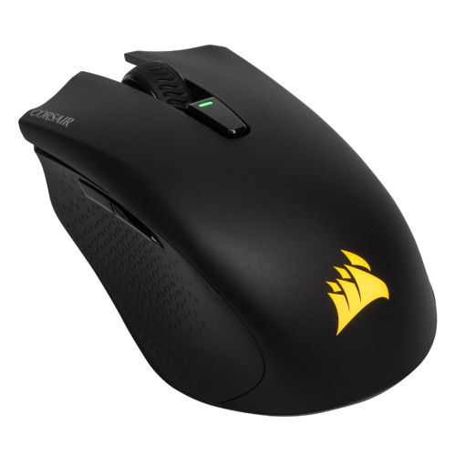 Corsair Harpoon RGB Wired/Wireless/Bluetooth Gaming Mouse, 10,000 DPI, Slipstream Wireless Tech, 60hrs Battery, 6 Programmable Buttons - Baztex Mice