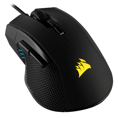 Corsair Ironclaw RGB FPS/MOBA Lightweight Gaming Mouse, Contoured Shape, Omron Switches, 18000 DPI, 7 Programmable Buttons - Baztex Mice