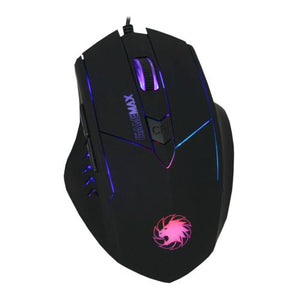 GameMax Tornado 7-Colour LED Gaming Mouse, USB, Up to 2000 DPI, 6 Buttons - Baztex Mice