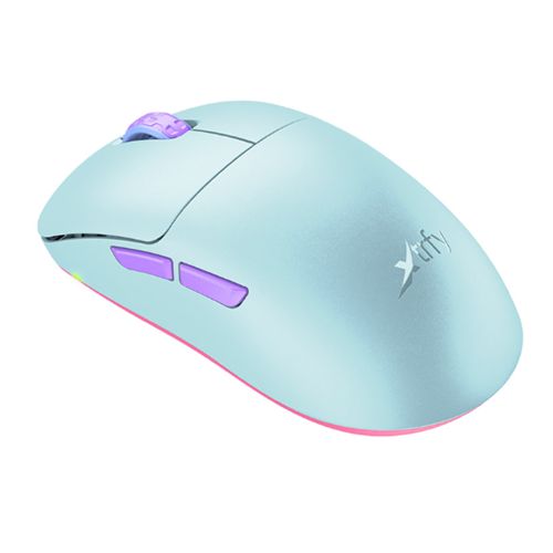 Xtrfy M8 Wired/Wireless Gaming Mouse, 400-26000 CPI, Low Front, Ultra-light, Unique Symmetrical Shape, Frosty Mint - Baztex Mice
