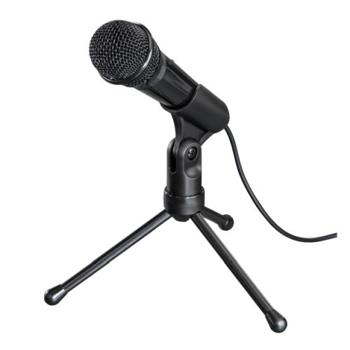 Hama MIC-P35 Allround Microphone for PC and Notebooks, 3.5mm Jack, Tripod - Baztex Microphones