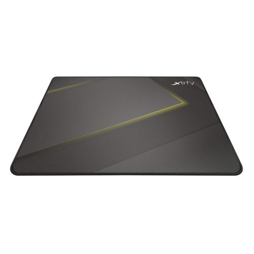 Xtrfy GP1 Large Surface Gaming Mouse Pad, Black & Yellow, Cloth Surface, Washable, 460 x 400 x 2 mm - Baztex Mouse Pads & Bungees