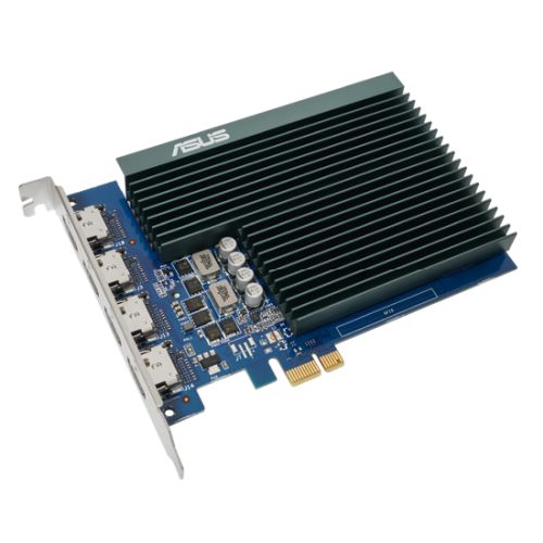 Asus GT730, 2GB DDR5, PCIe2, 4 x HDMI, 927 MHz, Passive, Single Slot - Baztex Graphics Cards