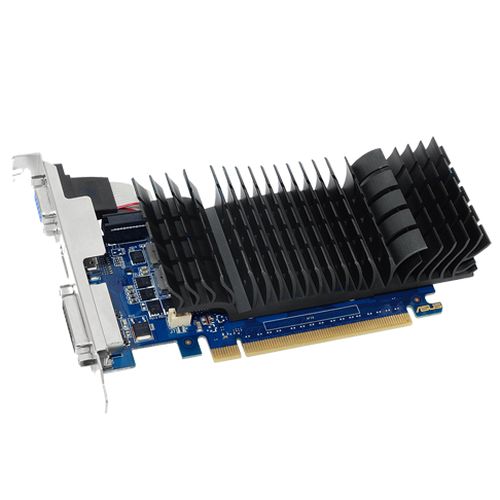 Asus GT730, 2GB DDR5, PCIe2, VGA, DVI, HDMI, Silent, Low Profile (Bracket Included) - Baztex Graphics Cards