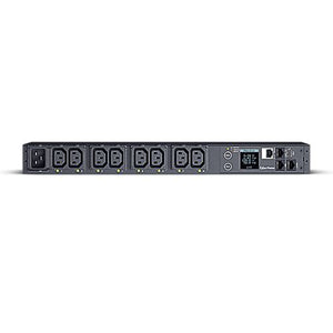 CyberPower PDU41005 Switched Power Distribution Unit, 1U Rackmount, 1x IEC C20 Input, 8 Outlets, Real-Time Local/Remote Monitoring & Switching, LCD Display