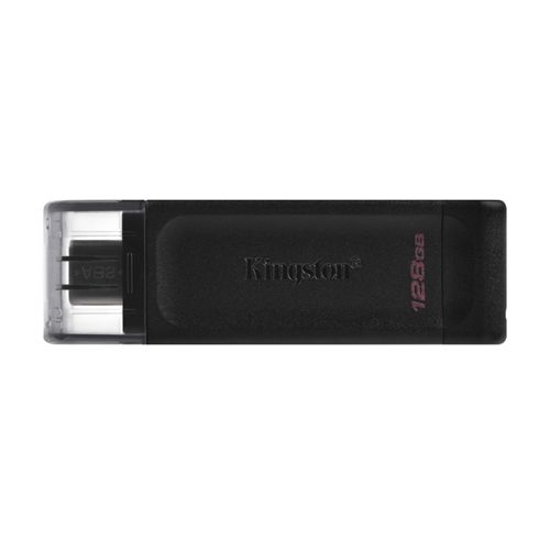 Kingston 128GB USB 3.2 Gen1 Type-C Memory Pen, DataTraveler 70, Cap - Baztex USB Pen Drives