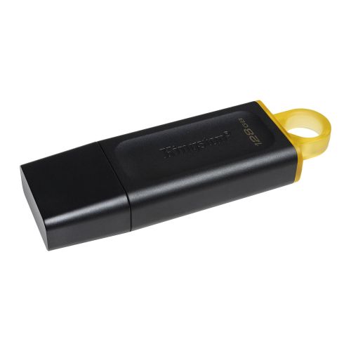 Kingston 128GB USB 3.2 Gen1 Memory Pen, DataTraveler Exodia, Cap, Key Ring - Baztex USB Pen Drives