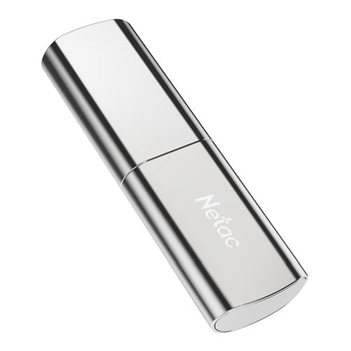 Netac 128GB USB 3.2 Gen2 Memory Pen, US2, Zinc Alloy Casing, Cap, R/W 550/500 MB/s - Baztex USB Pen Drives