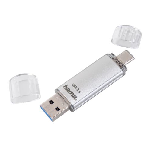 Hama C-Laeta 32GB USB-A/USB-C Memory Pen, Metal Casing, OTG, 40 MB/s - Baztex USB Pen Drives