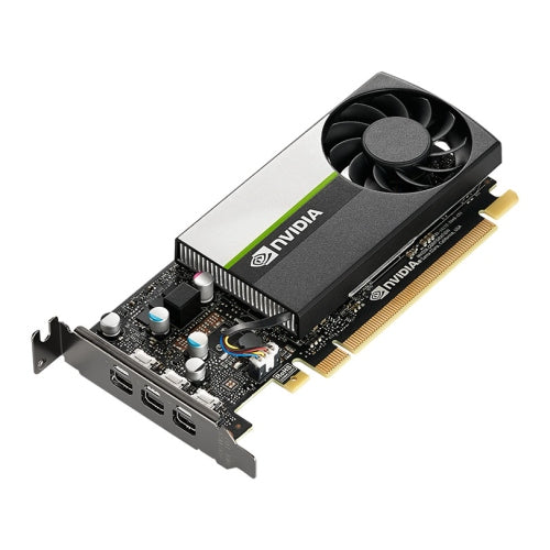 PNY NVidia T400 Professional Graphics Card, 4GB DDR6, 384 Cores, 3 miniDP 1.4, Low Profile (Bracket Included), OEM (Brown Box) - Baztex Graphics Cards