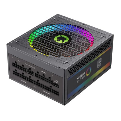 GameMax 1300W Platinum RGB PSU, Fully Modular, LLC+DC-DC, ARGB Fan, 80+ Platinum, ATX 3.0, PCIe 5.0, RGB Controller (25 Modes), Power Lead Not Included - Baztex Power Supplies