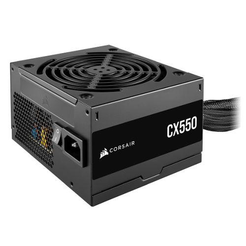 Corsair 550W CX550 PSU, Fully Wired, 80+ Bronze, Thermally Controlled Fan - Baztex Power Supplies