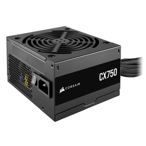 Corsair 750W CX750 PSU, Fully Wired, 80+ Bronze, Thermally Controlled Fan