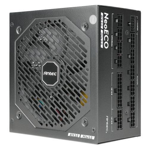Antec 850W NeoECO NE850GM PSU, Fully Modular, FDM Fan, 80+ Gold, ATX 3.0, PCIe 5.0, Zero RPM Manager, Compact Design