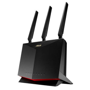 Asus (4G-AC86U) Cat.12 AC2600 Wireless Dual Band 4G LTE Router, 4x LAN, WAN Port, USB, Nano SIM Slot, MU-MIMO, AiProtection - Baztex Routers/Mesh Systems