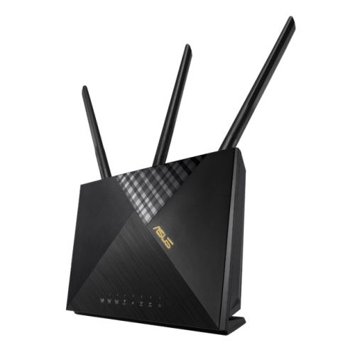 Asus (4G-AX56) Cat.6 300Mbps Dual Band AX1800 4G LTE Router, Wi-Fi 6, Captive Portal, AiProtection, 4 LAN, SIM Slot - Baztex Routers/Mesh Systems
