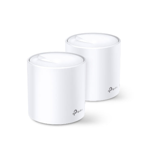 TP-LINK (DECO X20) Whole Home Mesh Wi-Fi 6 System, 2 Pack, Dual Band AX1800, OFDMA & MU-MIMO - Baztex Routers/Mesh Systems