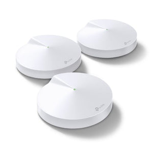 TP-LINK (DECO M9 PLUS) Smart Home Mesh Wi-Fi System, 3 Pack, Tri Band AC2200, MU-MIMO, Built-in Smart Hub - Baztex Routers/Mesh Systems
