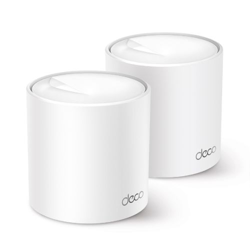 TP-LINK (DECO X50) AX3000 Dual Band Wireless Whole Home Mesh Wi-Fi 6 System, 2 Pack, 3x LAN, OFDMA & MU-MIMO, TP-Link HomeShield - Baztex Routers/Mesh Systems