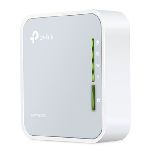 TP-LINK (TL-WR902AC) AC750 (433+300) Wireless Dual Band Travel Router, 3G/4G, USB - Baztex Routers/Mesh Systems