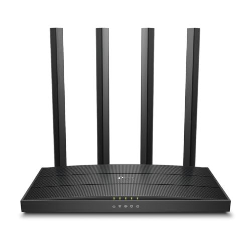 TP-LINK (Archer C6), AC1200 (867+300) Wireless Dual Band GB Cable Router, 4-Port, MU-MIMO, Access Point Mode - Baztex Routers/Mesh Systems
