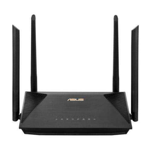 Asus (RT-AX53U) AX1800 (1201+574Mbps) Wireless Dual Band Wi-Fi 6 Router, MU-MIMO & OFDMA, AiProtection, 4-port, USB - Baztex Routers/Mesh Systems