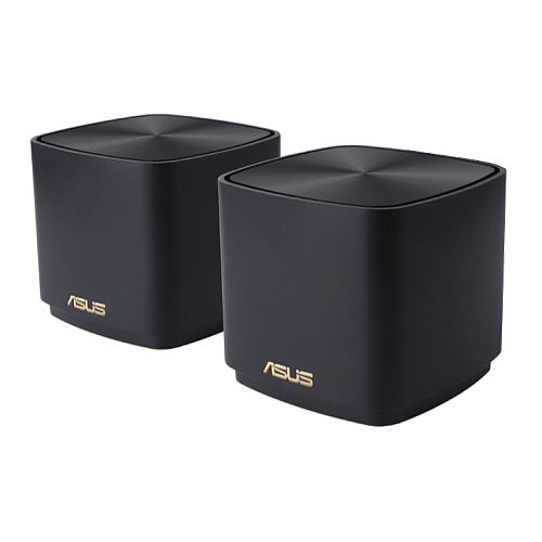 Asus (ZenWiFi XD4 Plus) AX1800 Dual Band Mesh Wi-Fi 6 System, 2 Pack, AiMesh, AiProtection, Wall Mountable, Black - Baztex Routers/Mesh Systems